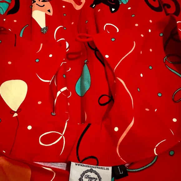 Cat Birthday swing dress. Size Large. Banned Apparel UK - Picture 4 of 7